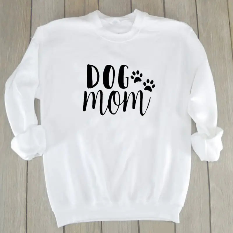 Dog Mom Plus Size Long Sleeve Sweatshirt