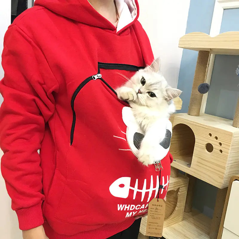Hoodie with Animal Pouch Pocket