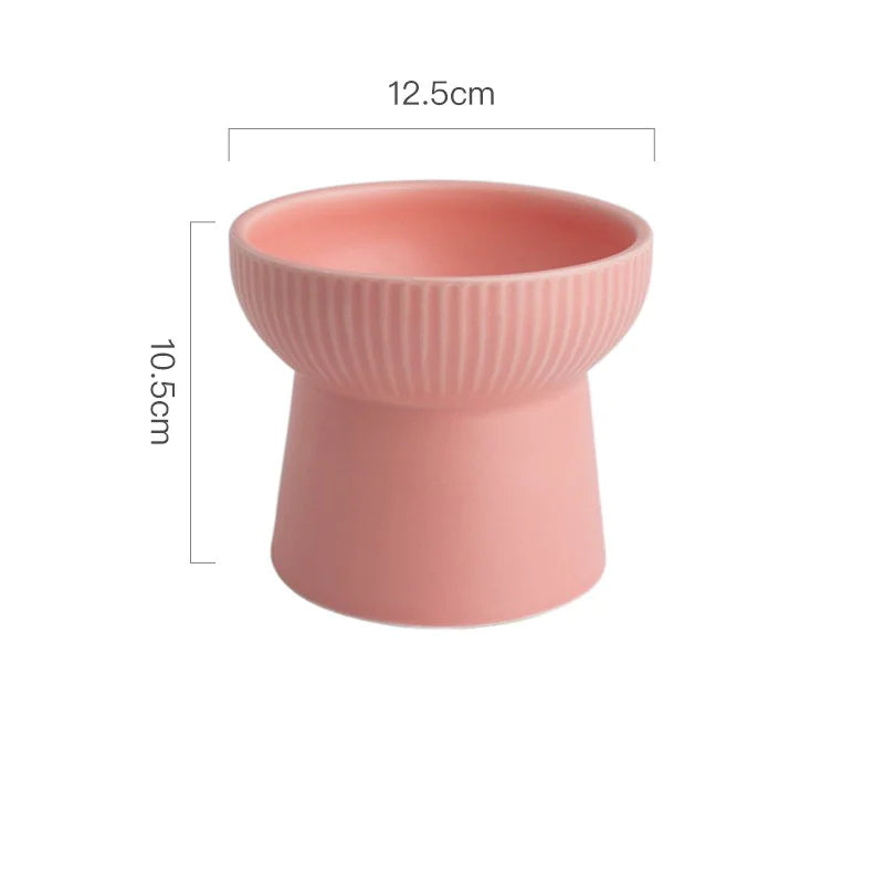 Ceramic Minimalist Pet Food Bowl