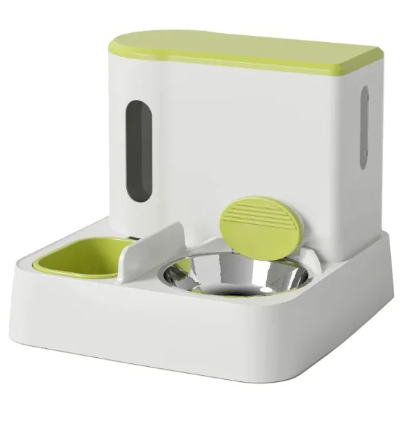 Automatic Feeder & Water Dispenser Dual Bowl