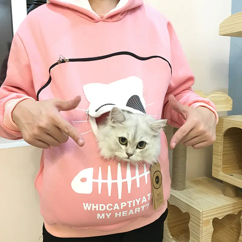 Hoodie with Animal Pouch Pocket