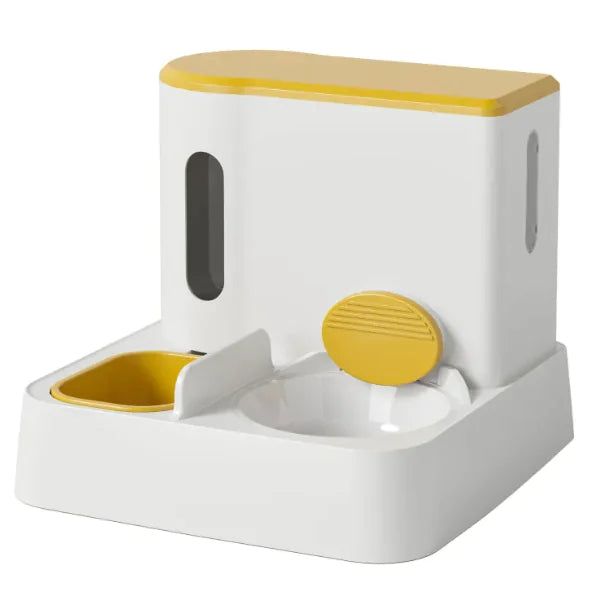 Automatic Feeder & Water Dispenser Dual Bowl