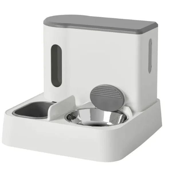 Automatic Feeder & Water Dispenser Dual Bowl