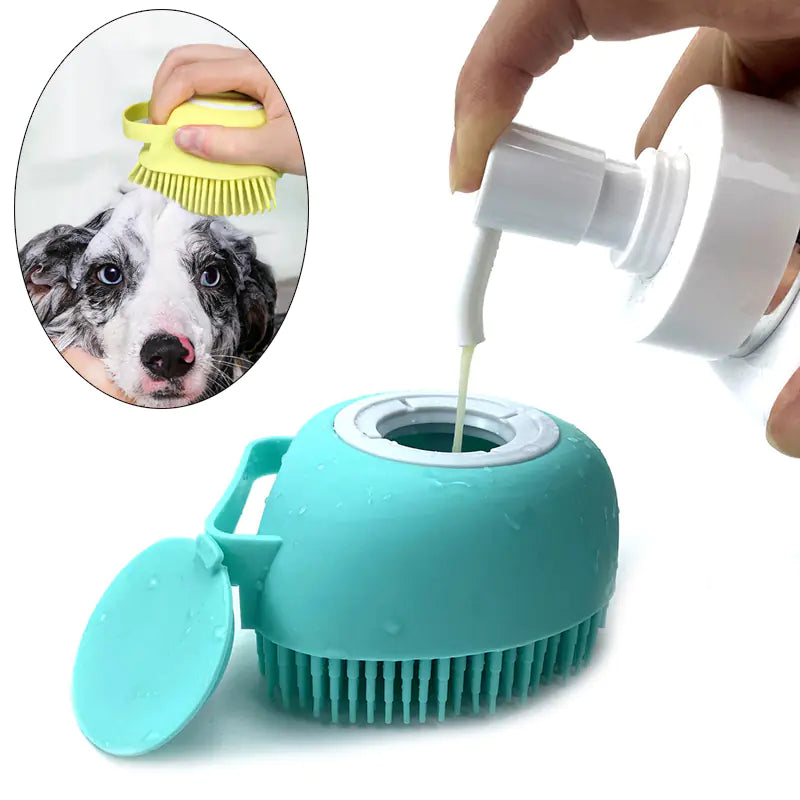 Silicone Bath Massage Gloves for Dogs and Cats
