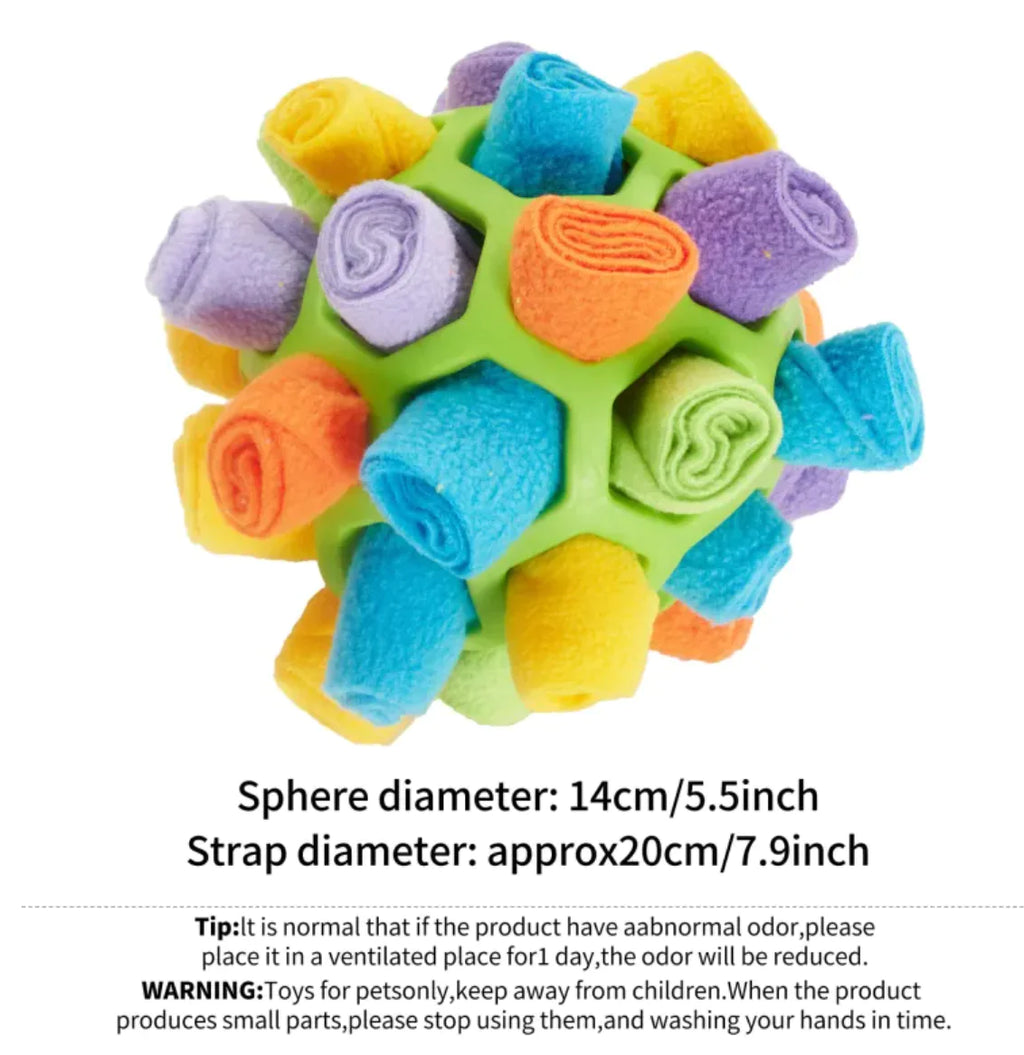 Dog Sniffing Puzzle Ball