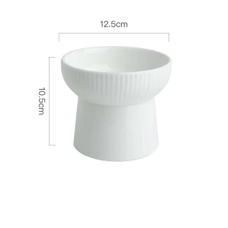 Ceramic Minimalist Pet Food Bowl