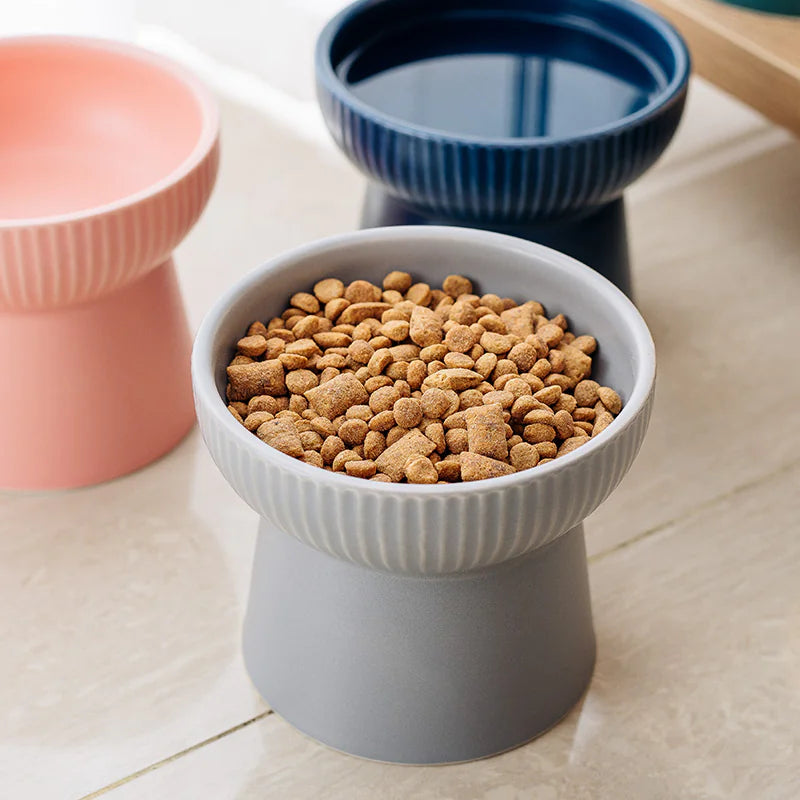 Ceramic Minimalist Pet Food Bowl