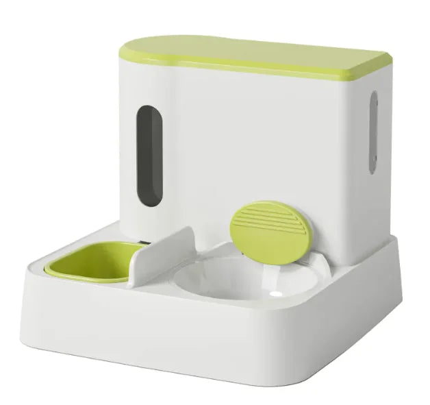 Automatic Feeder & Water Dispenser Dual Bowl