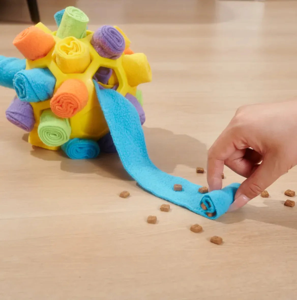 Dog Sniffing Puzzle Ball